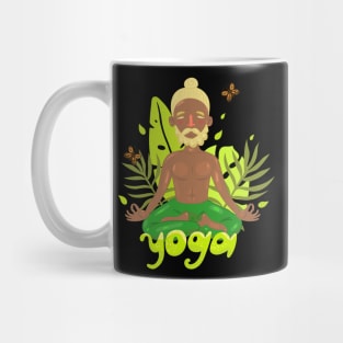 Man Doing Yoga Mug